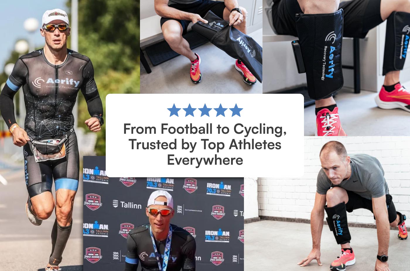 Aerify Air Compression Calf Sleeves portable heat & massage wireless recovery system