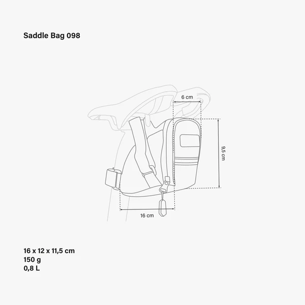 Medium Saddle Bag for Road Cycling