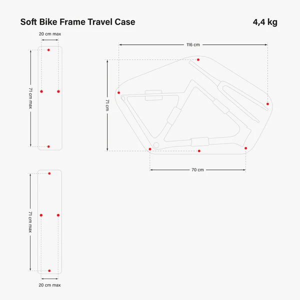 Soft Bike Frame Travel Bag