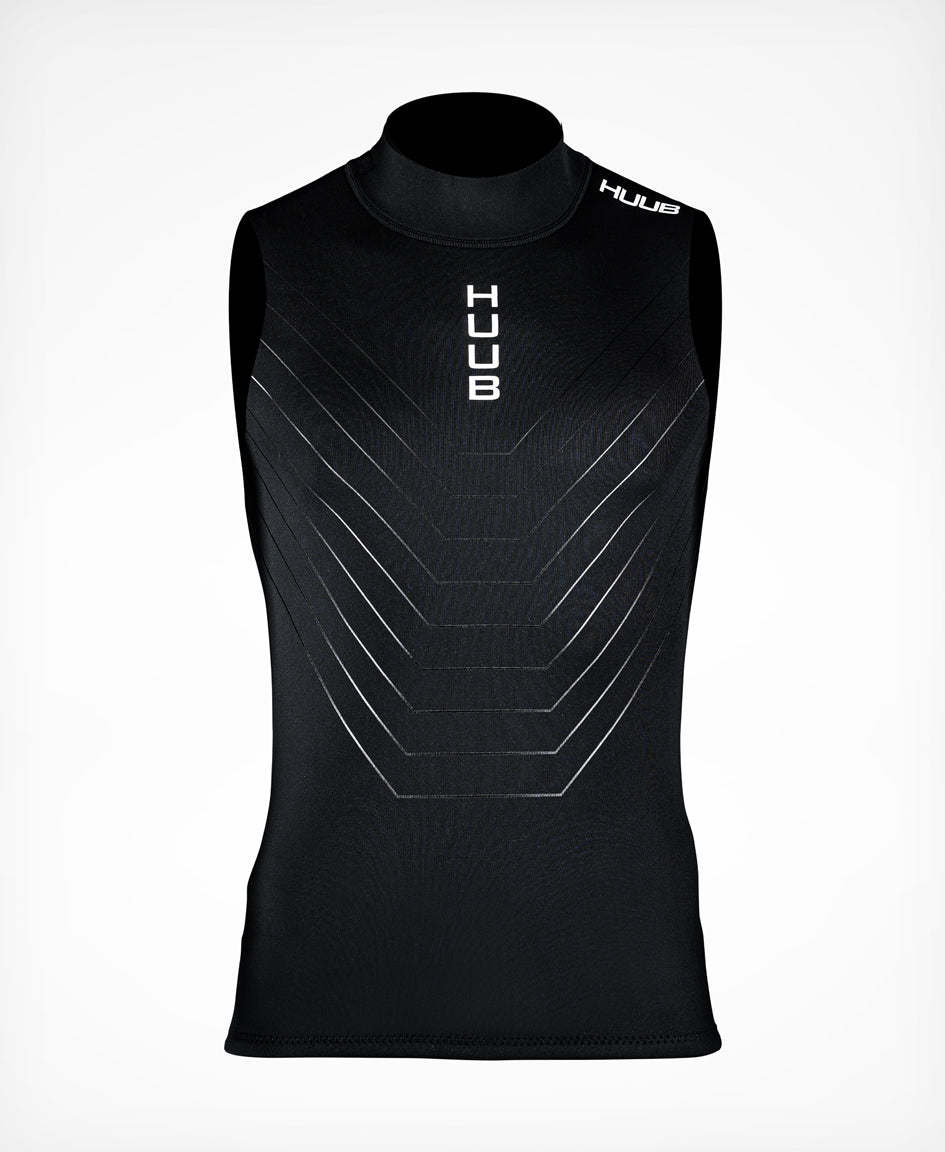 HUUB Neoprene Unisex Vest thermal swimlayer, cold water open water accessory, four-way stretch, soft fit
