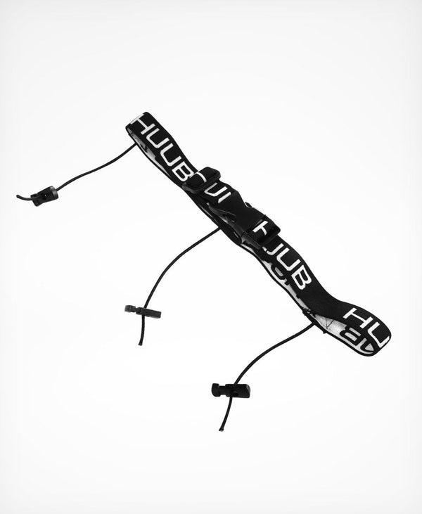 HUUB Number Belt – adjustable, no-pin bib holder, toggle/elastic, broad comfort race waistband.