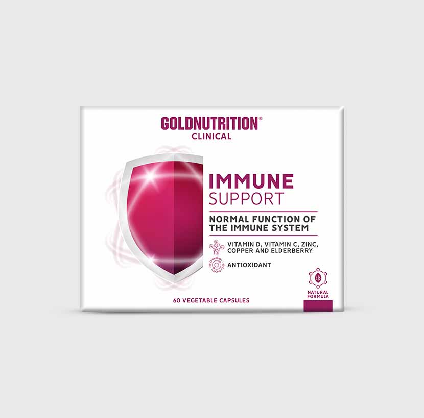 Immune Support GoldNutrition – Strengthen your immune system with vitamin C, elderberry, zinc, and vitamin D